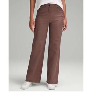 Lululemon 33 City Sleek High-Rise Wide-Leg Pant Full Length Dark Oxide